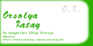 orsolya katay business card