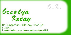 orsolya katay business card